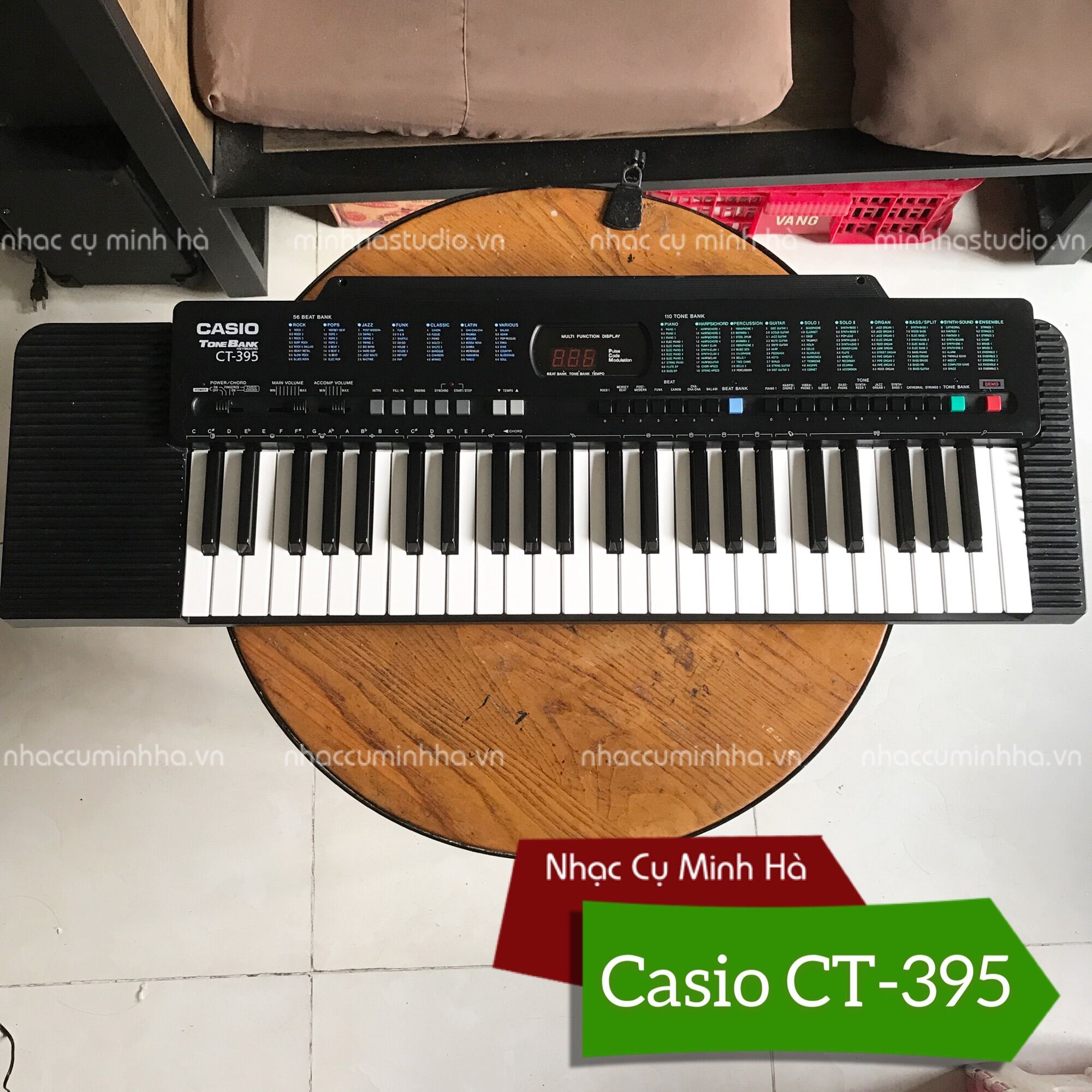 Organ Casio CT-395 (Made in Japan) đã qua sử dụng, chạy hoàn hảo mọi chức năng