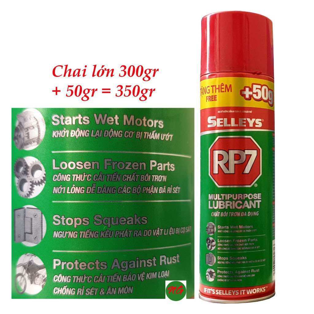 RP7 chai tẩy rỉ sét, bình xịt rỉ sét mẫu mới nhất