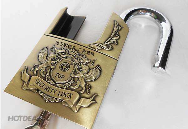6cm Anti-Cut Double-Locking Lock Padlock Requires a Key to Lock