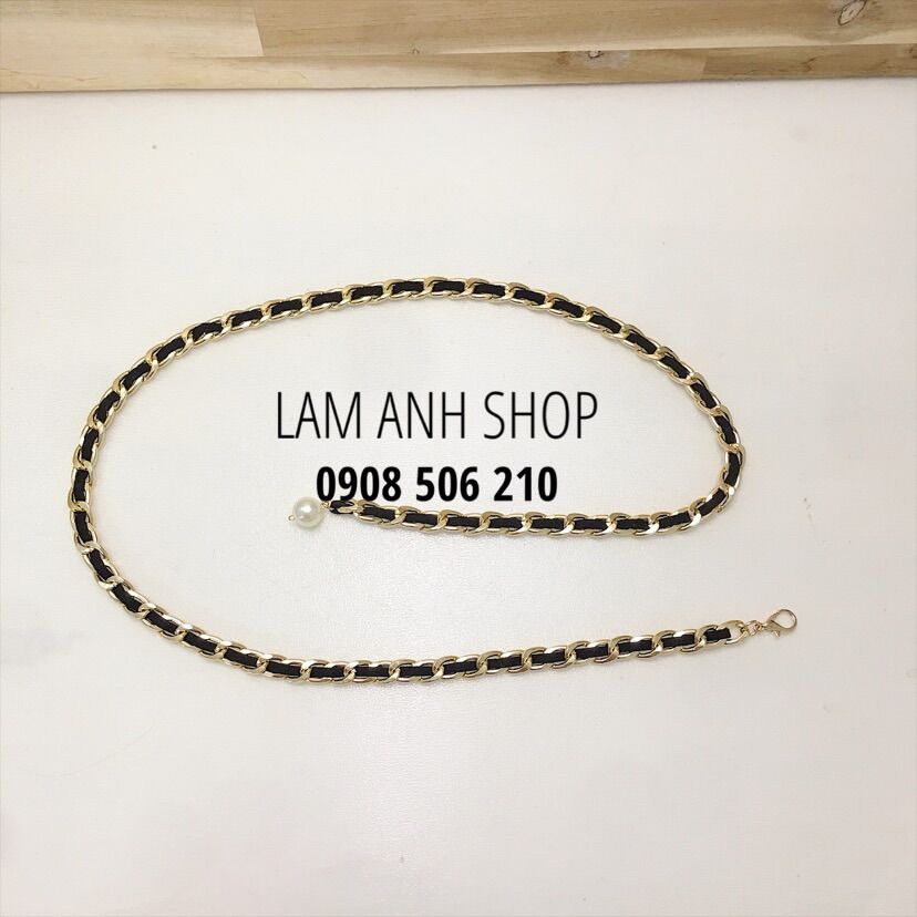 Thắt lưng xích luồn da - Chain Belt