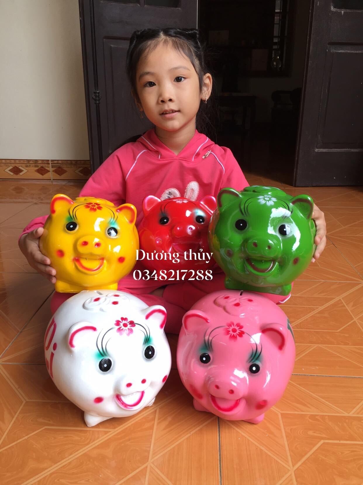 Heo đất bỏ ống chữ Tài Lộc