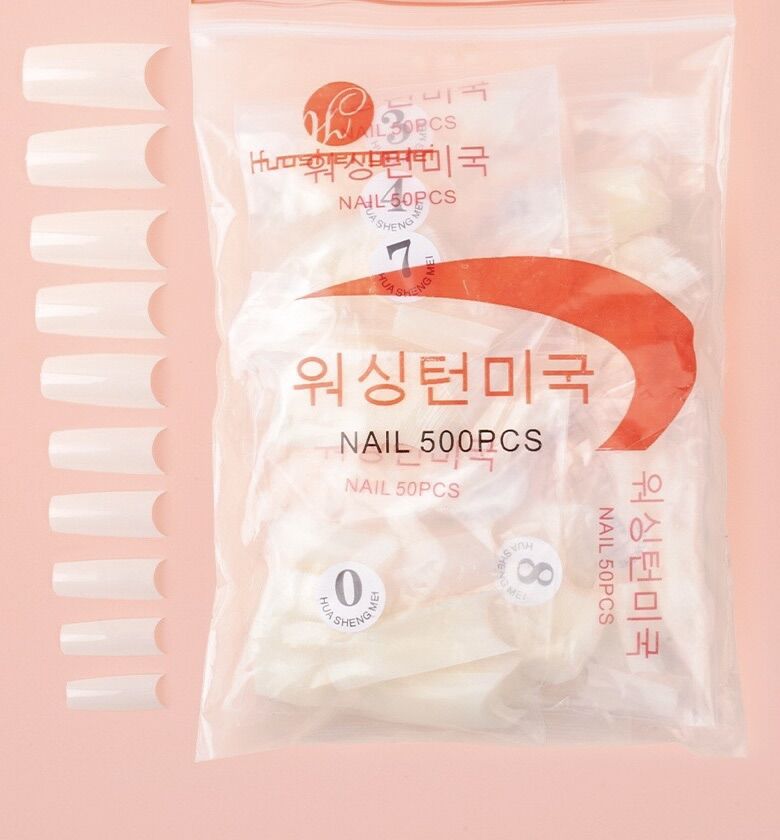 Móng nối vuông, móng tip vuông Hàn Quốc