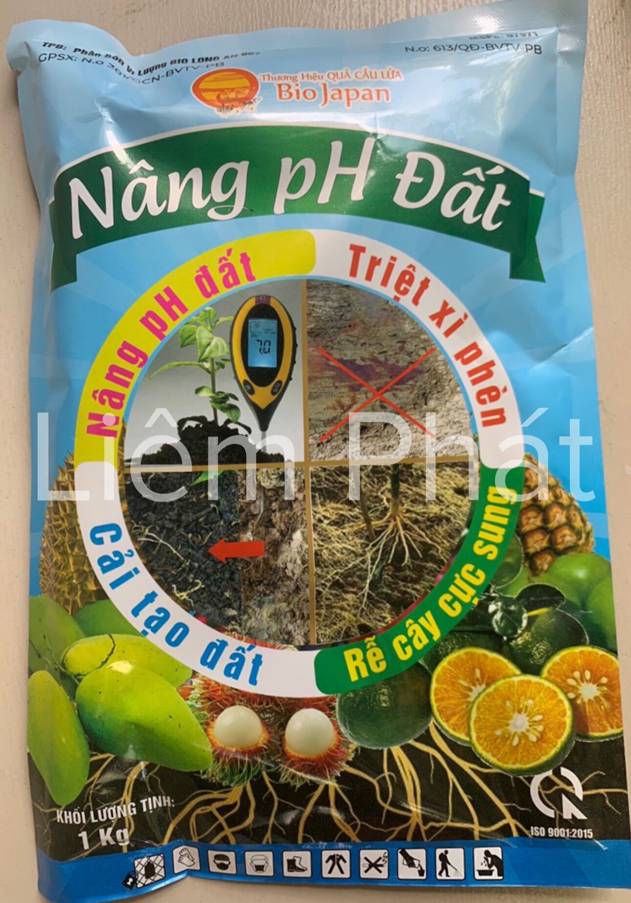 1 gói nâng pH đất thương hiệu quả cầu lửa