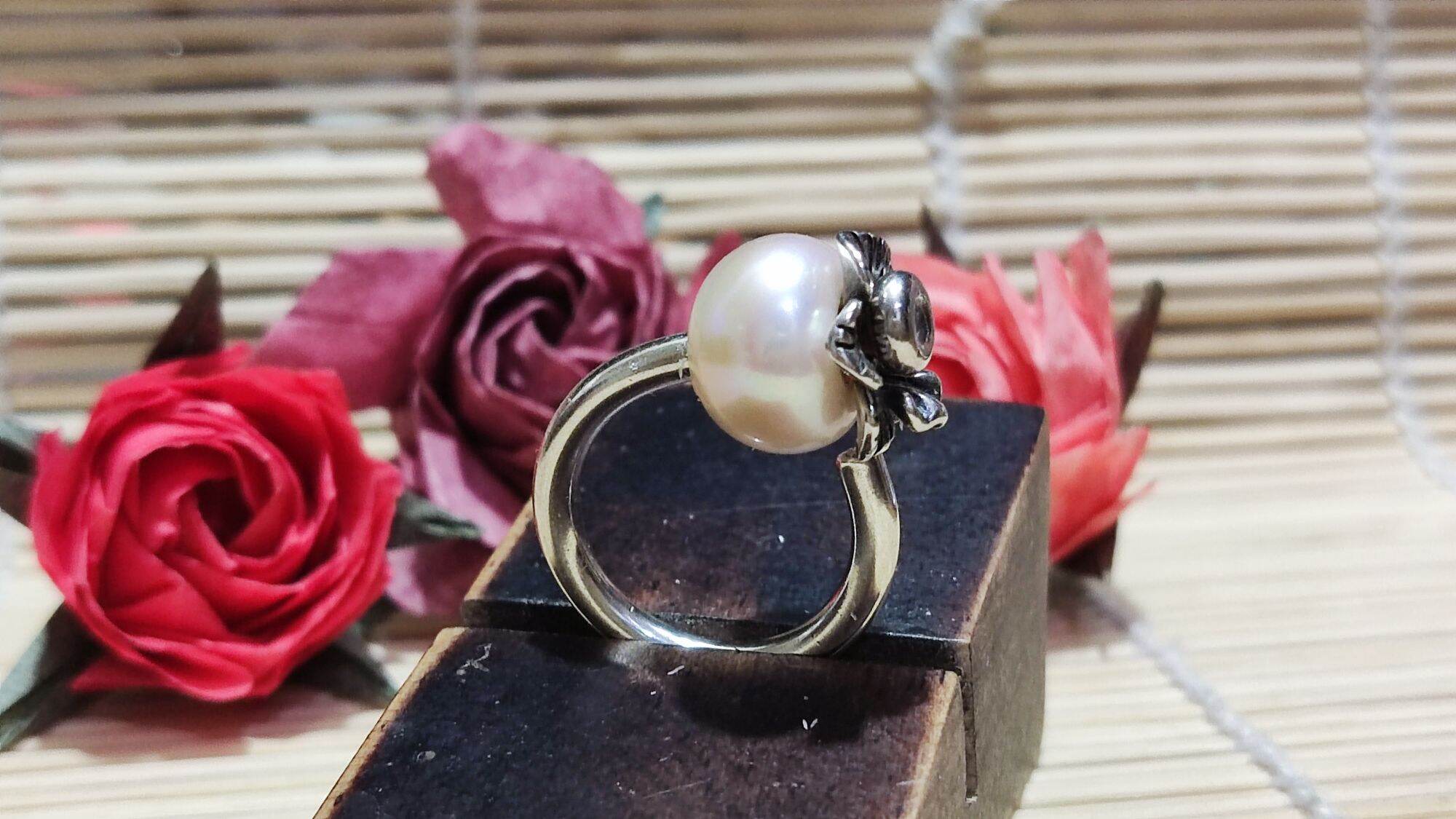 GauBee Charm bạc 925 nhẫn đinh trơn