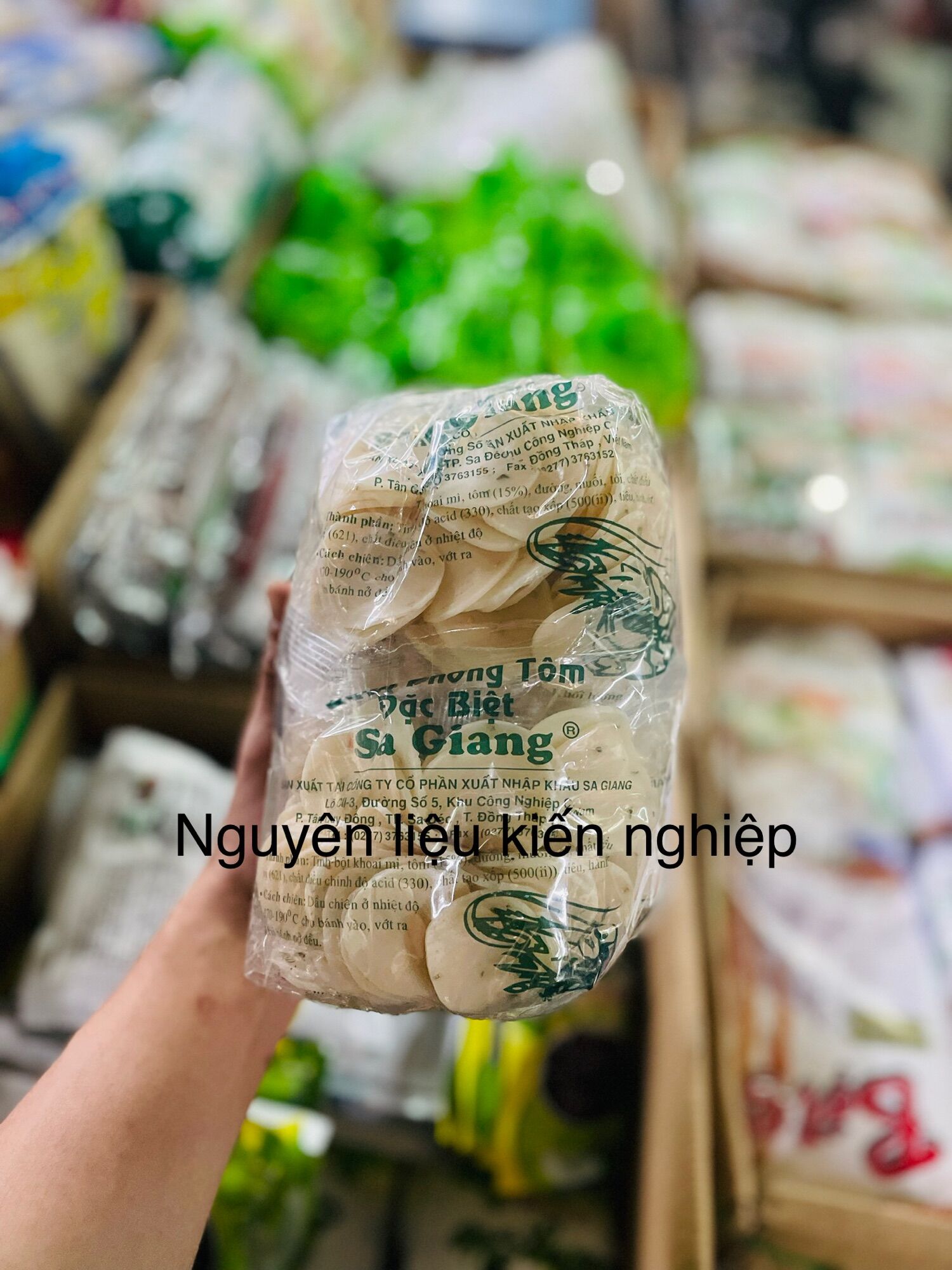 Combo bánh phồng tôm xanh mini đặc biệt - sa giang