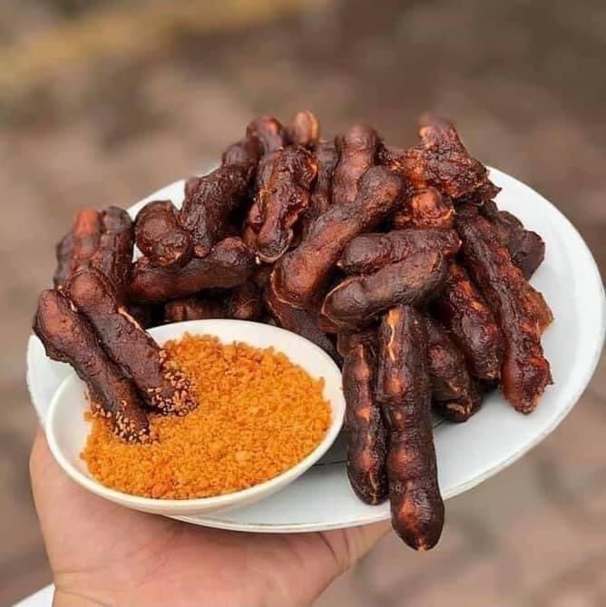 Me lào chấm muối tôm hủ 500g