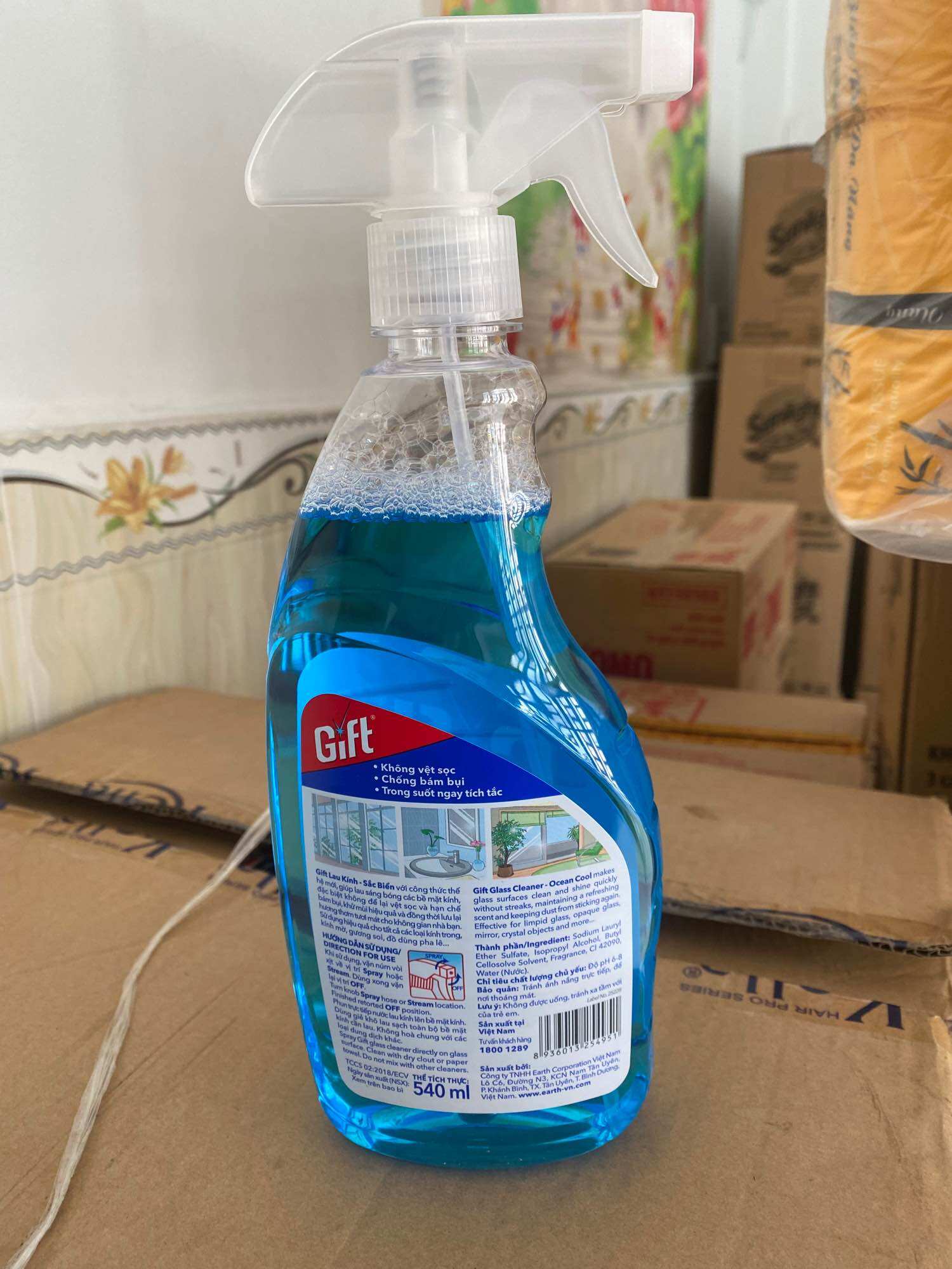 Nước lau kính gift 540ml