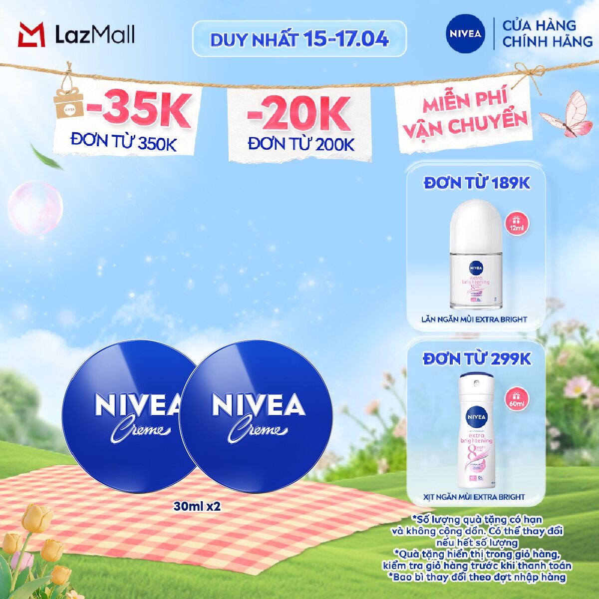 Bộ 2 Kem Dưỡng Ẩm NIVEA Crème (30mlx2) - 80101x2