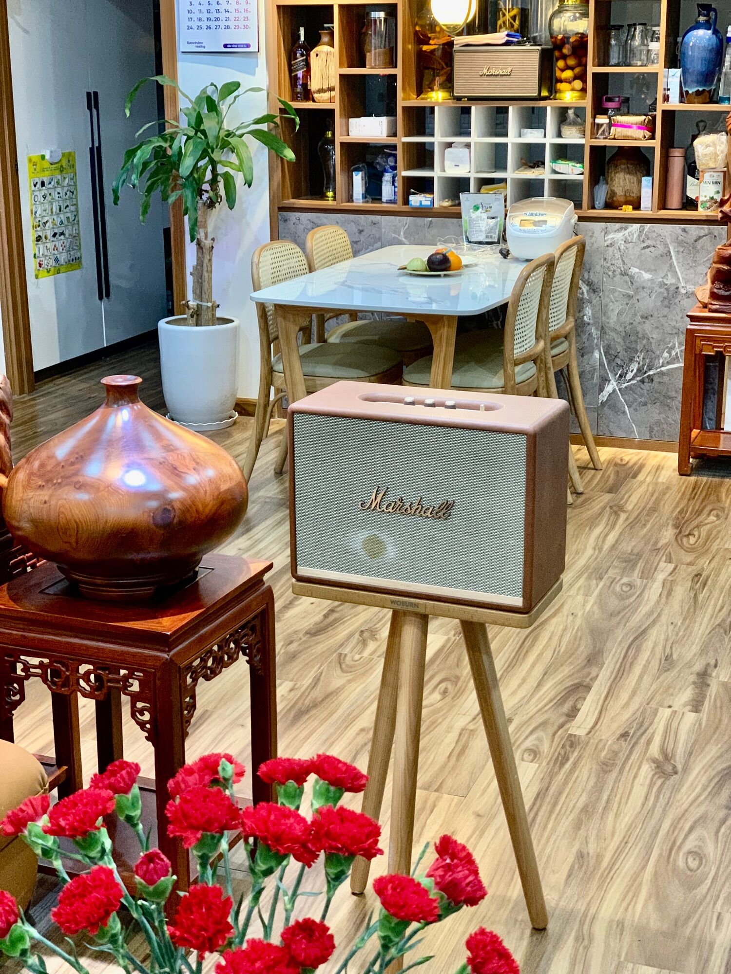 CHÂN ĐẾ LOA MARSHALL WOBURN, STANMORE gỗ