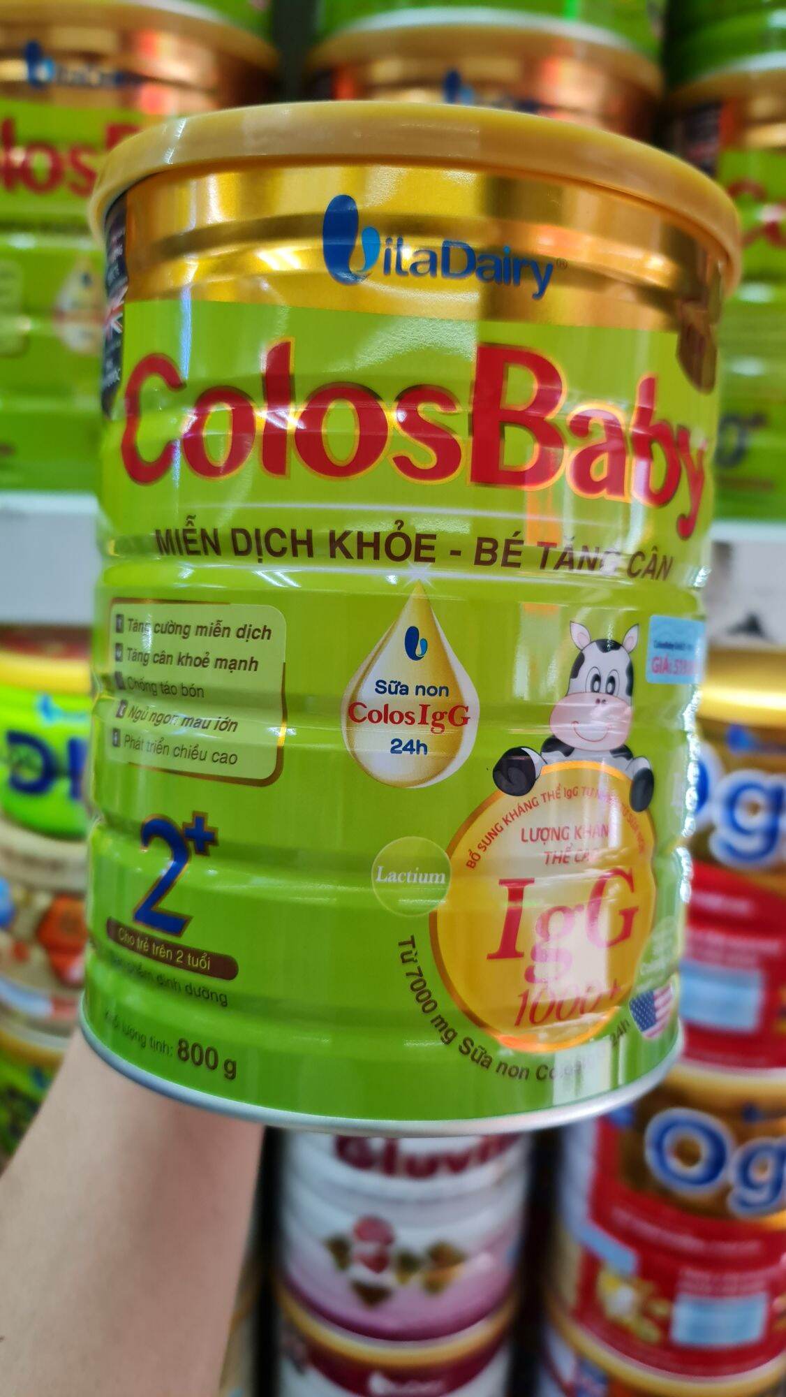 Sữa Colos Gold 2+ 800gr (quét mã tích xu,date 2026)