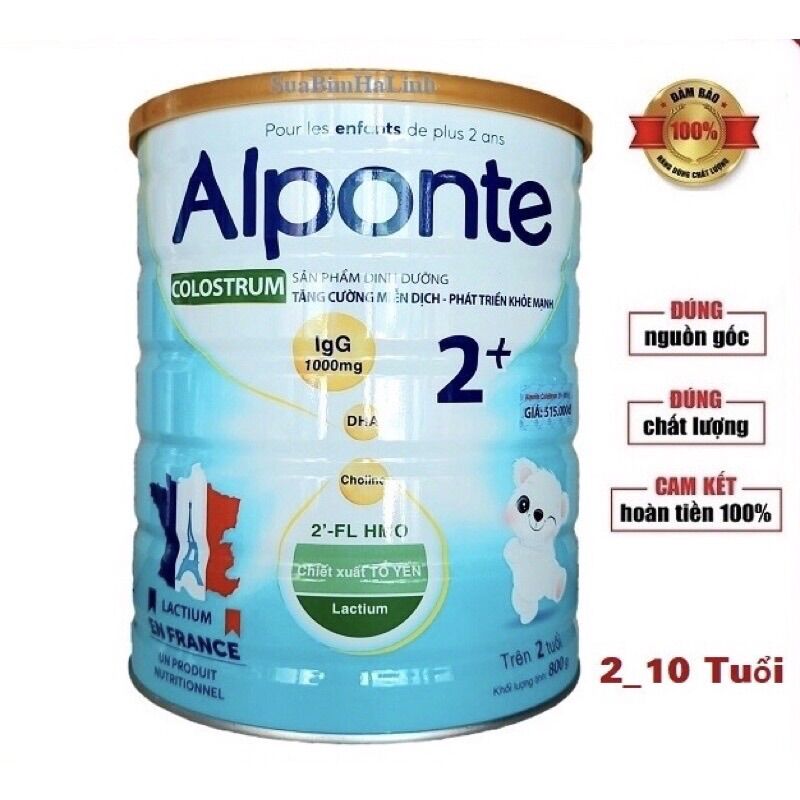 Sữa bột alponte colostrum số 0, 1, 2 800g