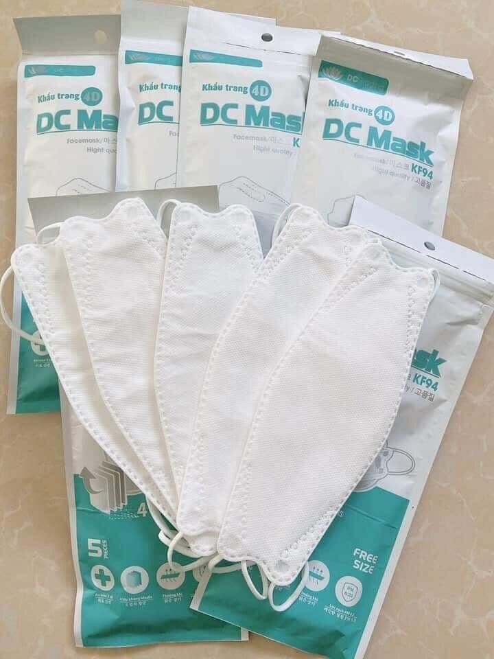 Set 50 cái khẩu trang 4D Dc 4 lớp