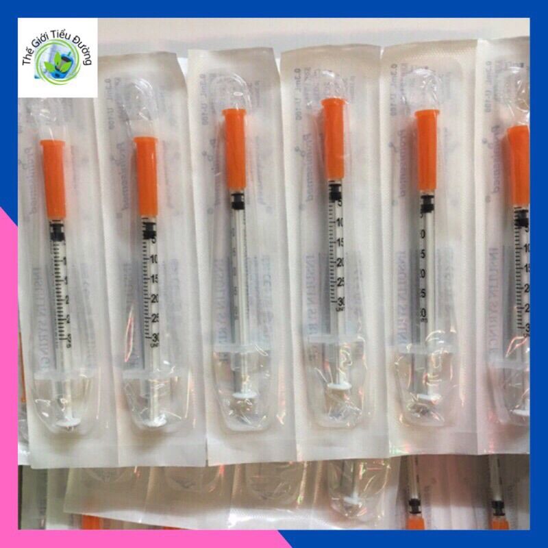Kim tiêm tiểu đường 0,3 mL U-100 ll ( đầu kim ngắn 0,3x8mm) ( 50 cái kim)