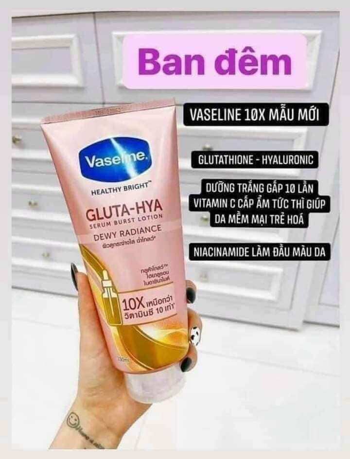 DƯỠNG THỂ VASELINE 10x NGÀY VÀ ĐÊM