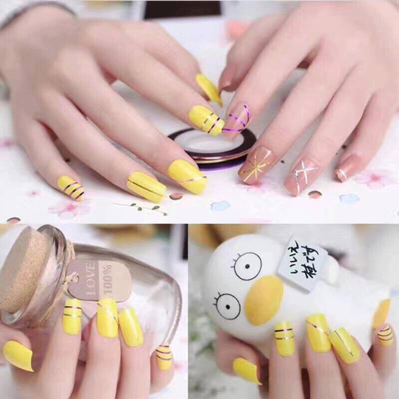 Cuộn dây kim tuyến trang trí móng tay 10 cuộn