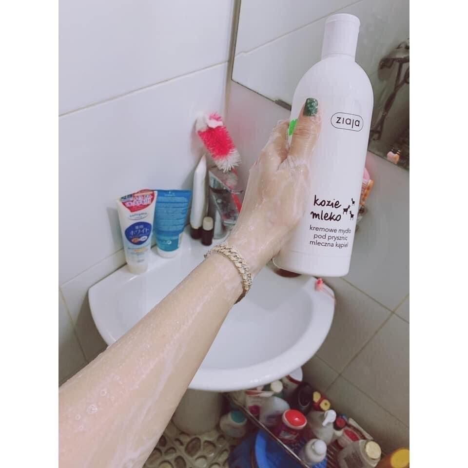 Sữa tắm dê trắng da 500ml Ziaja hàng Ba Lan