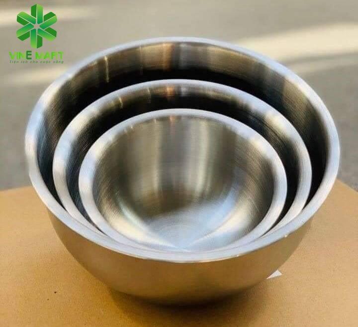 Combo thau thố trộn inox - tô trộn inox 304 - bộ 3 thố inox fivestar cao cấp hàng chính hãng, chất liệu inox chống gỉ chống ăn mòn, đảm bảo an toàn tuyệt đối