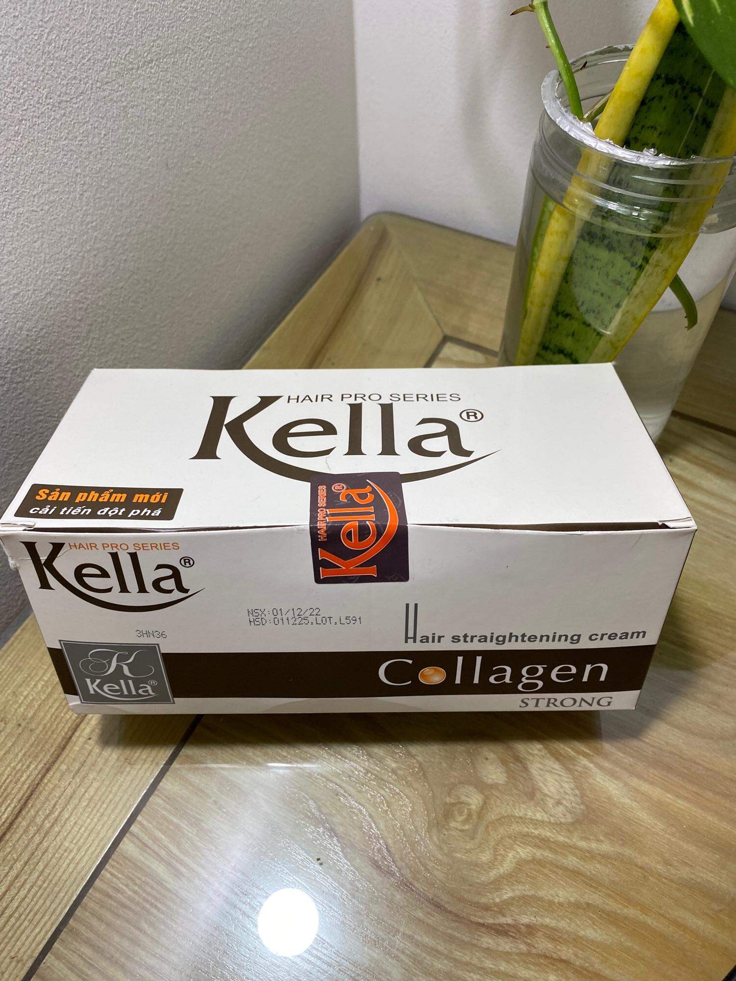 Thuốc duỗi tóc khoẻ KELLA COLLAGEN 500ml x 2