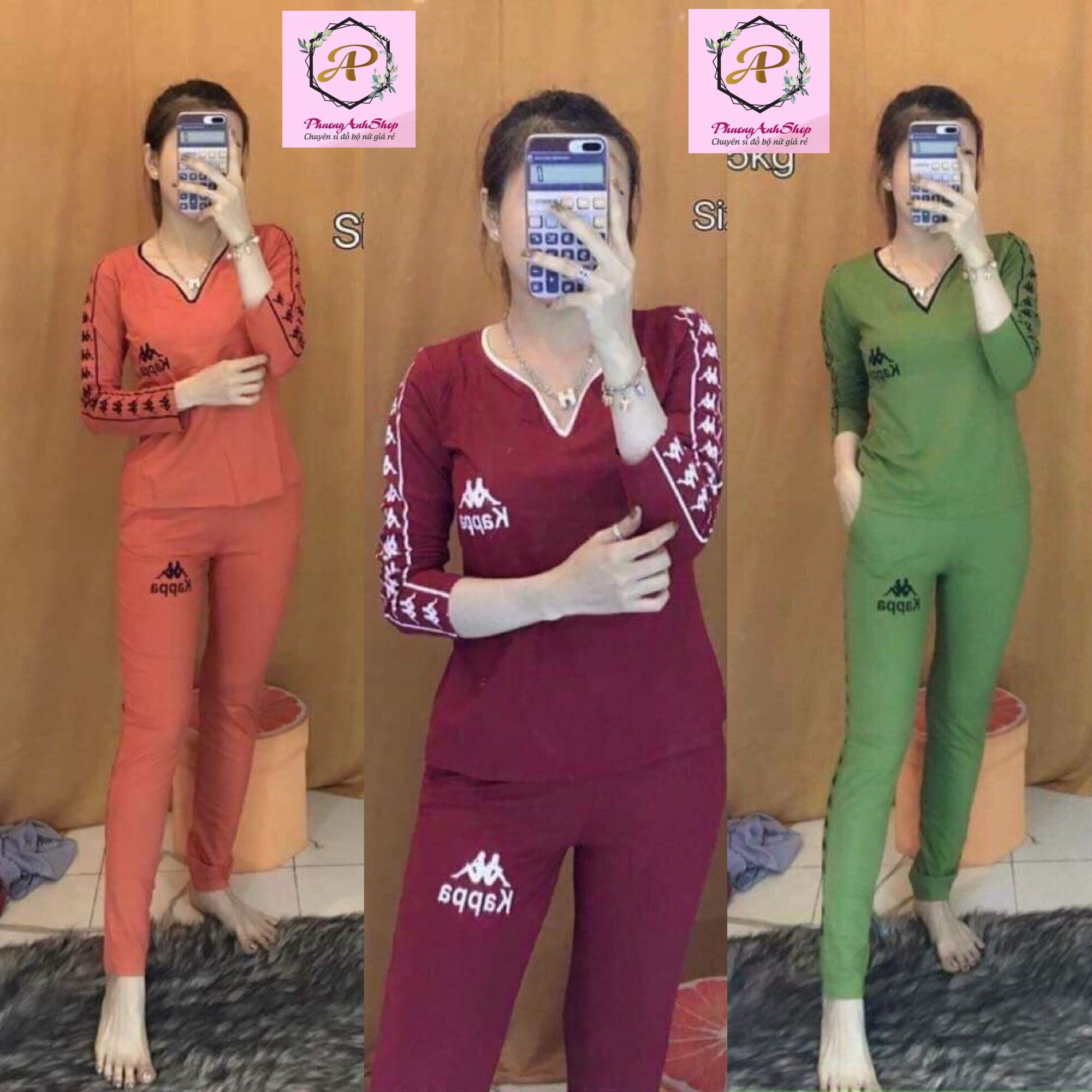 [HCM]BỘ ĐỒ COTTON DÀI TAY KAPA CAO CẤP