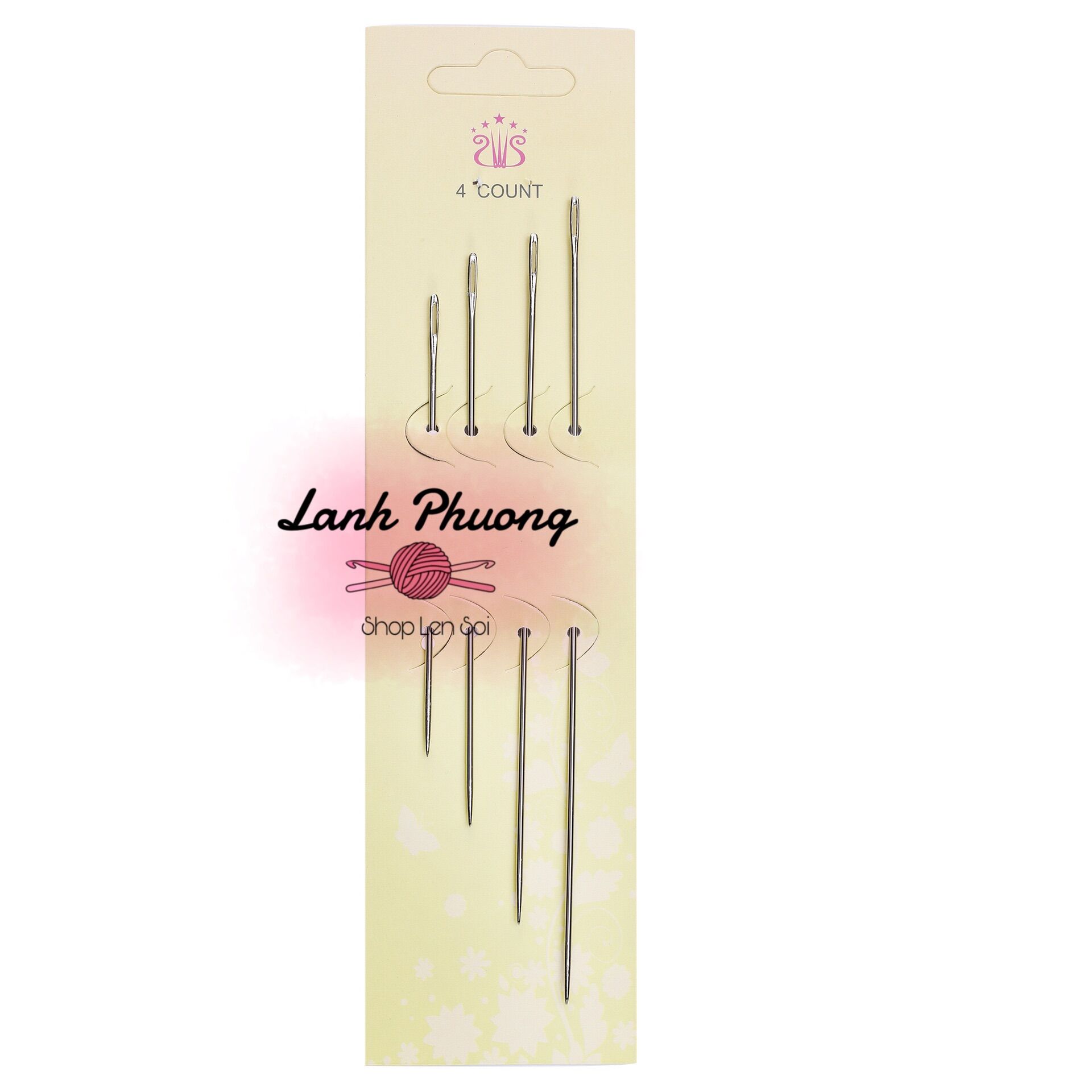 Vỉ kim khâu thẳng dài 4 cây