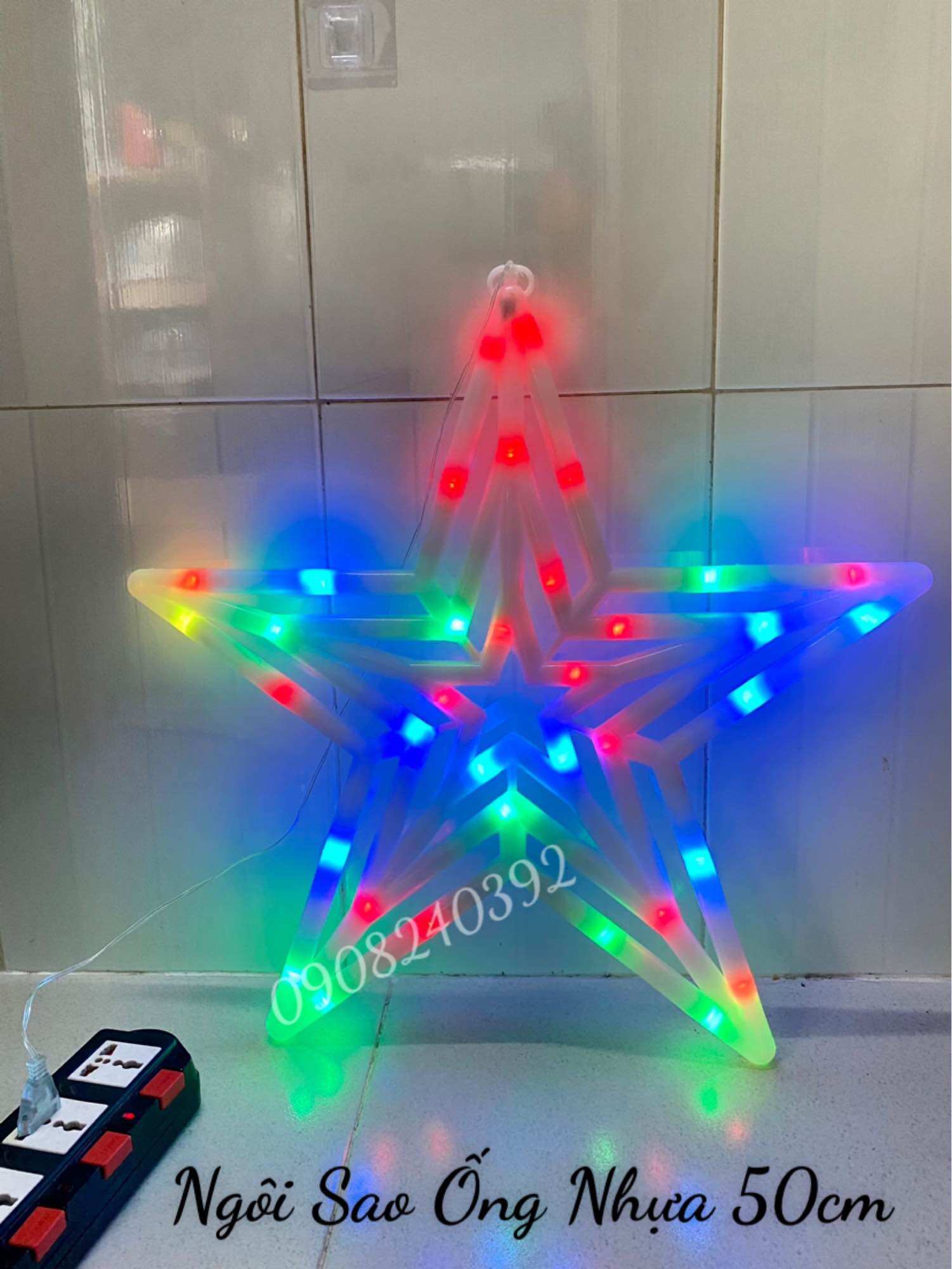 ĐÈN LED TRANG TRÍ HÌNH NGÔI SAO 50CM Led 2 Mặt