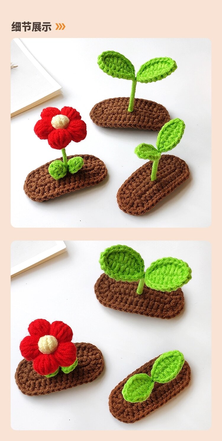 Kẹp tóc hoa len HANDMADE 🌹🌹 xinh xắn