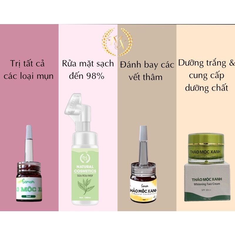 Combo 4 món thảo mộc xanh