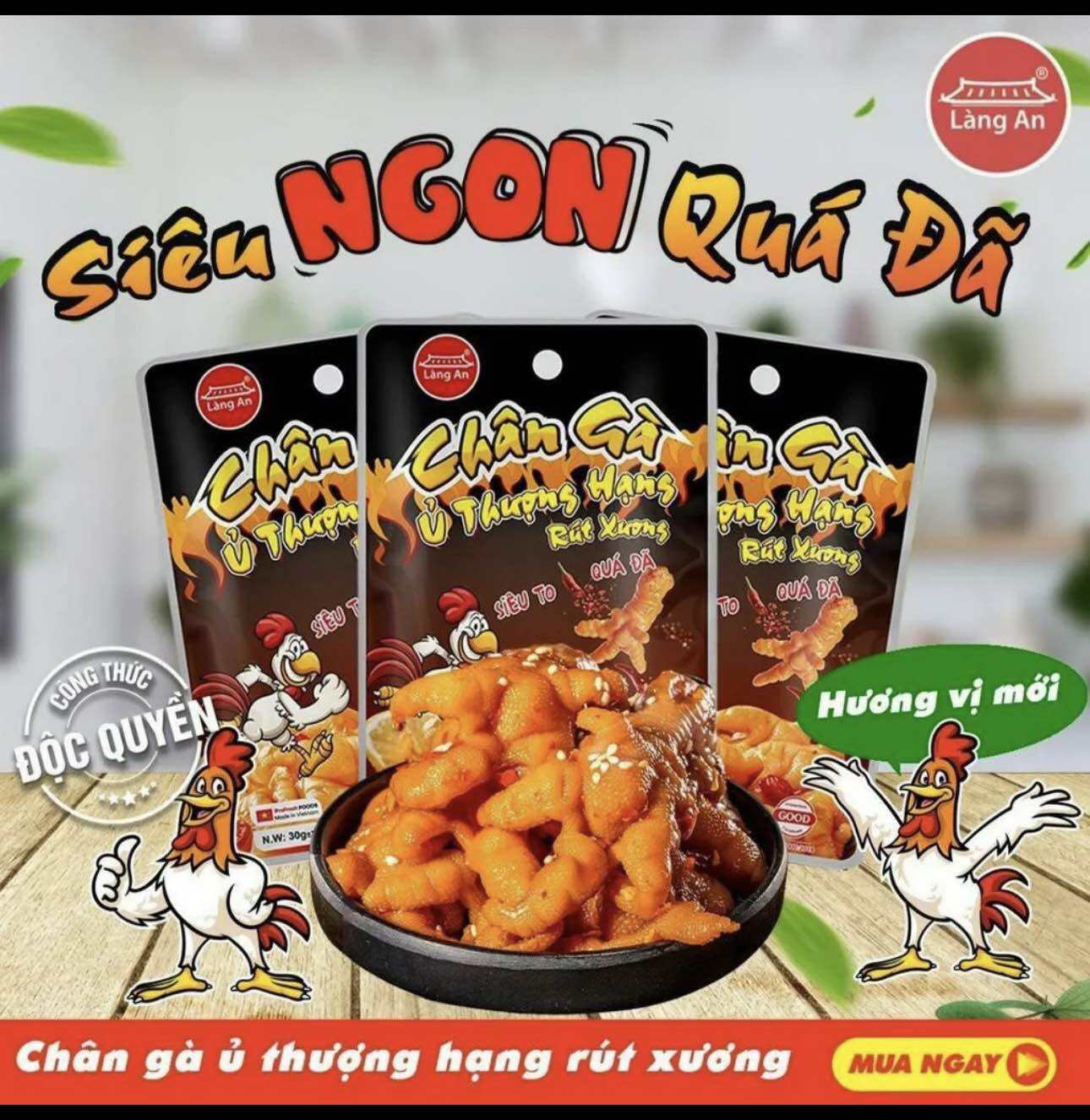 20 gói Chân gà rút xương Thượng Hạng Làng An