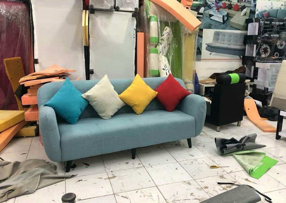Combo sofa băng TB-126 ( 1 băng+1 ghế đơn+1 đôn)
