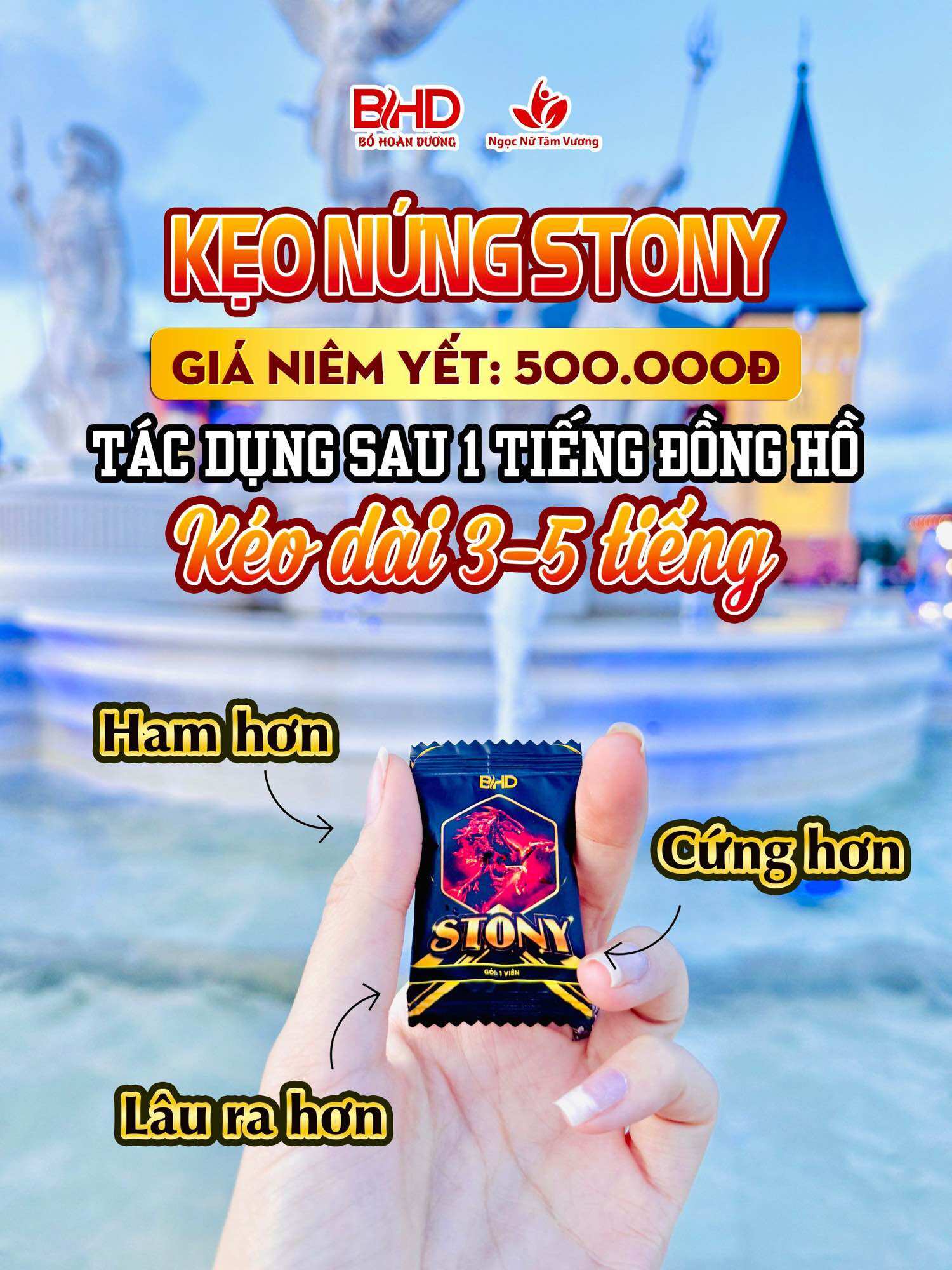 [Hộp 8 Cái] Kẹo Stony- Kẹo Đổi Gió Stony chính hãng