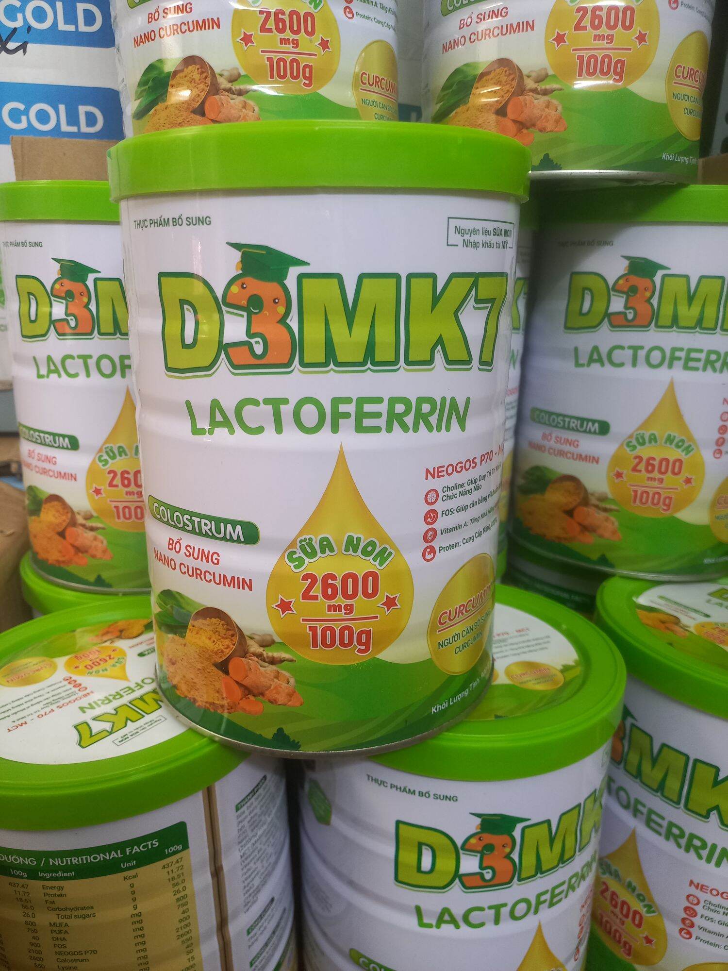 D3Mk7 Nano Curcumin Turmeric Milk 900g, Expiry Date 11/2026