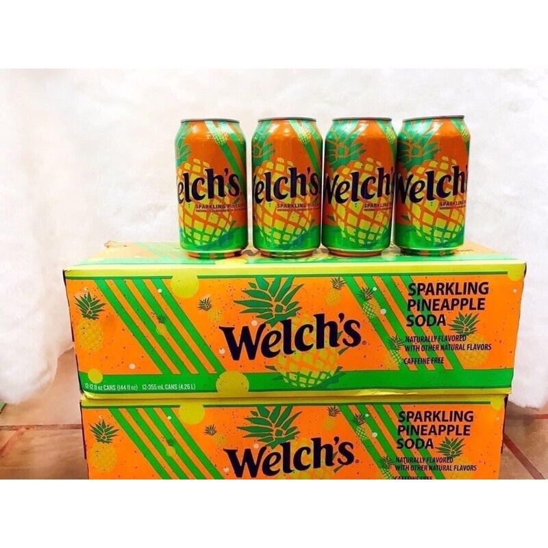 Nước ngọt Mỹ Welch’s dứa thùng 12 lon