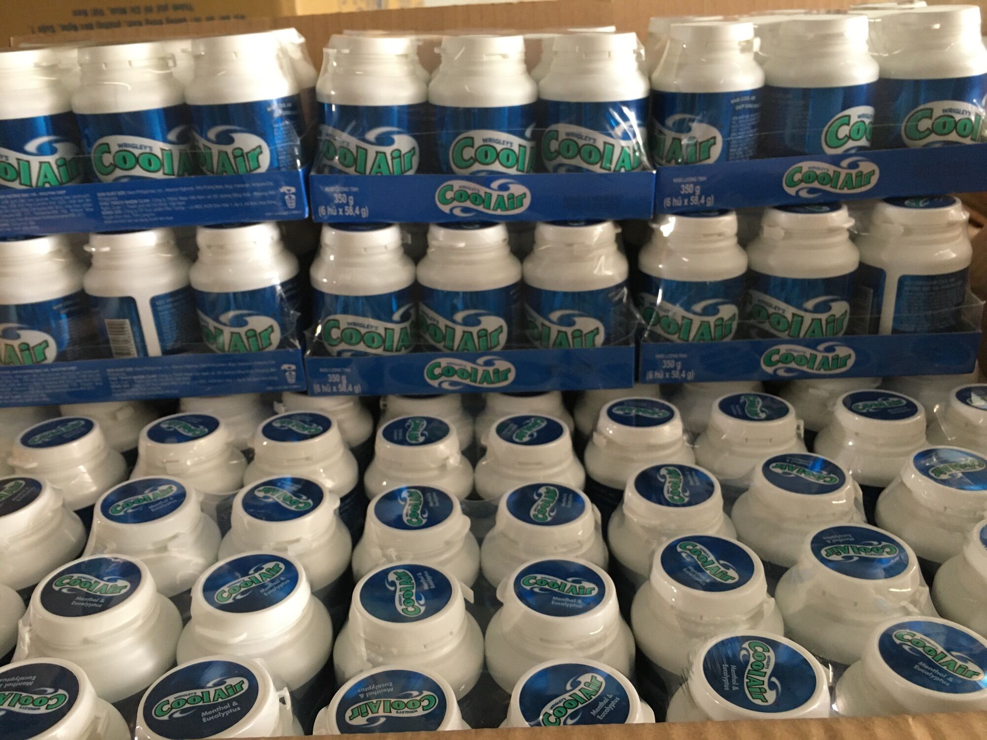 Combo 6 hũ kẹo gum cool air hủ 40v