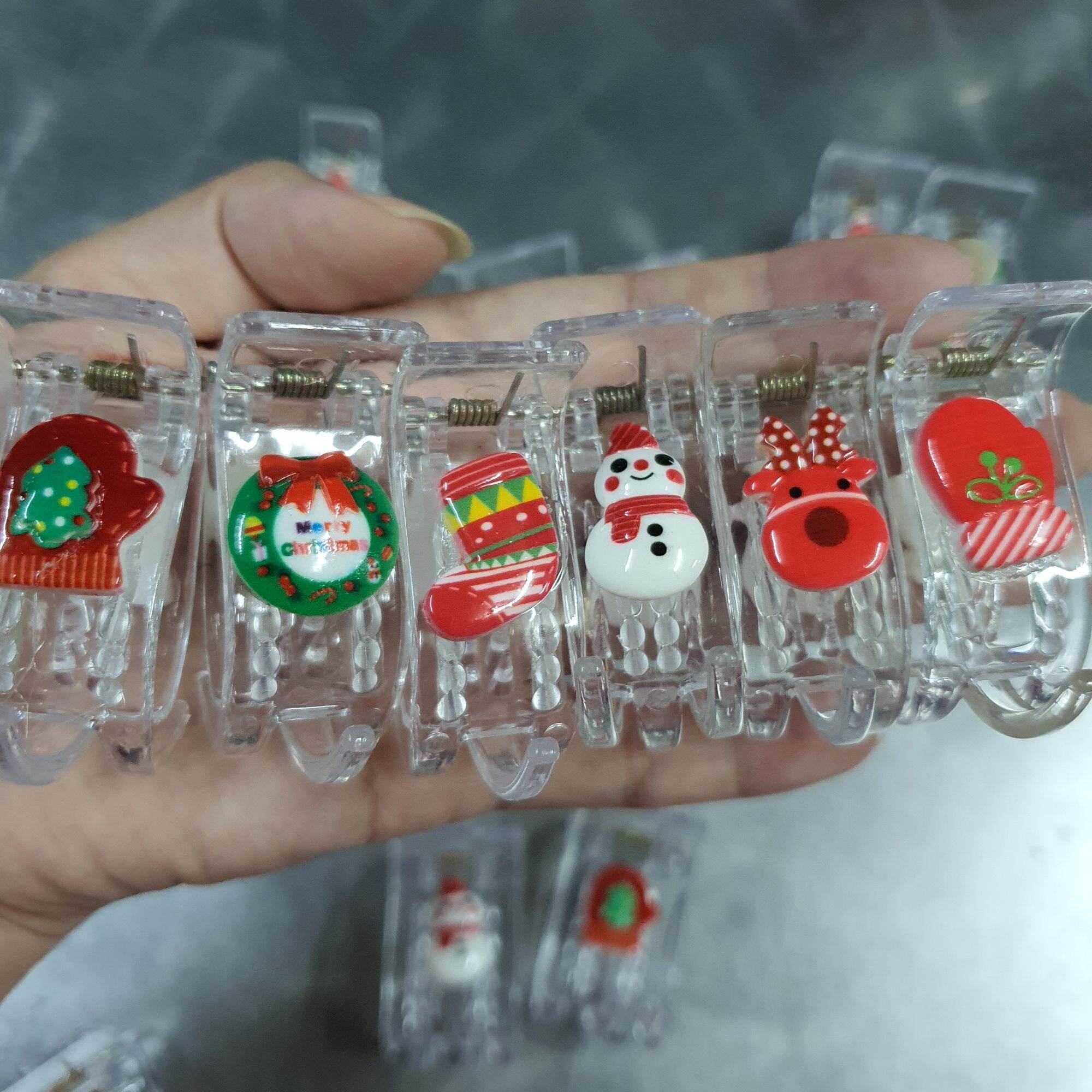 Kẹp tóc càng cua giáng sinh/noel