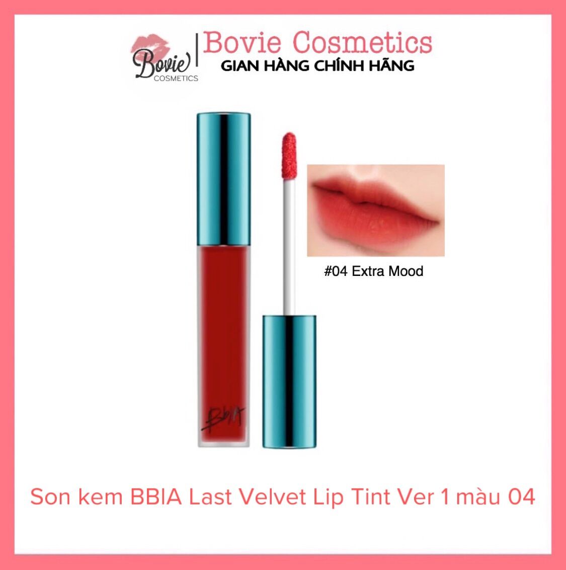 Son kem BBIA Last Velvet Lip Tint Ver 1 màu 04
