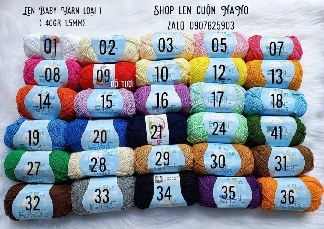 Len baby yarn loại 1