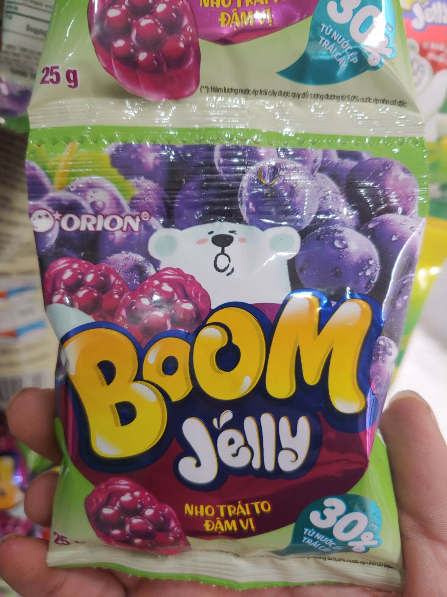 Kẹo dẻo Boom các vị gói 25g