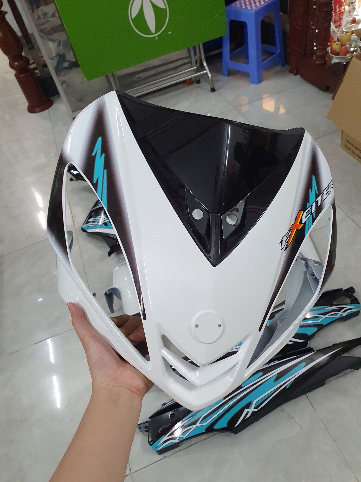 Full Bóng Ex2010 (màu trắng đen) + Tem In Rời (12 Món)