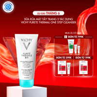 Sữa rửa mặt tẩy trang 3 tác dụng Vichy Purete Thermal One Step Cleanser