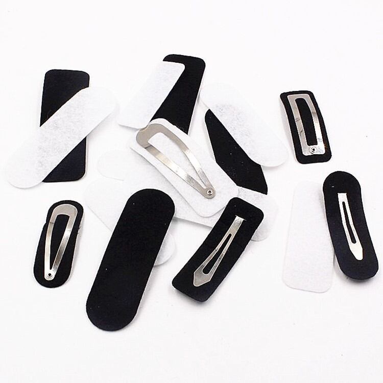 50 MIẾNG PHÔI KẸP (VẢI NỈ) 5CM-6CM / PHỤ KIỆN DIY - KẸP TÓC