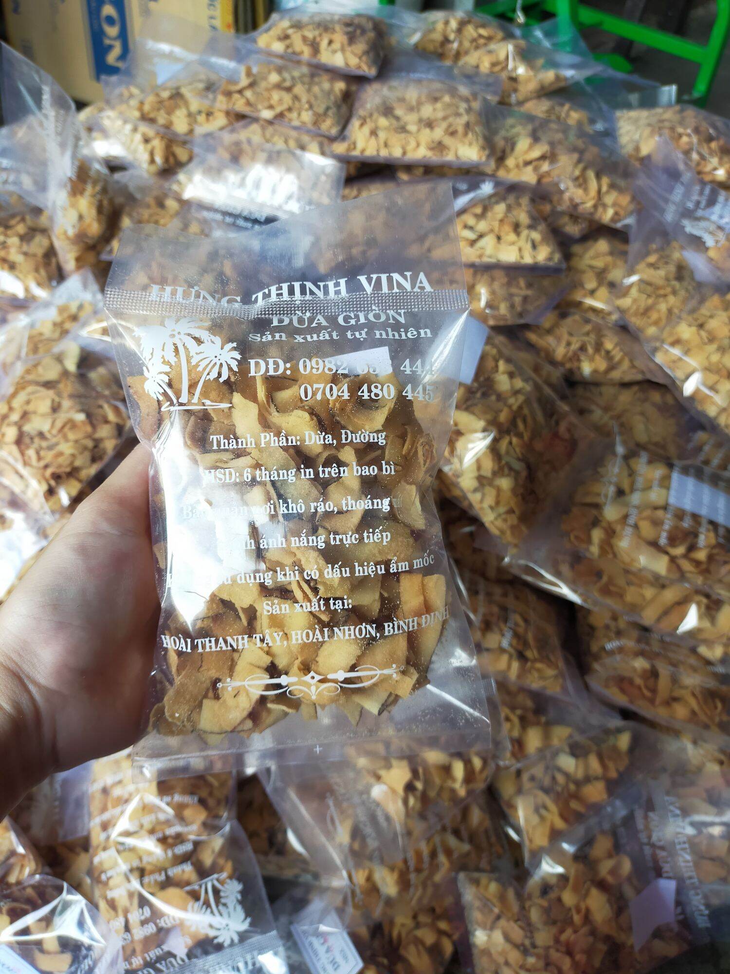 1kg dừa sấy giòn Hưng Thịnh Vina