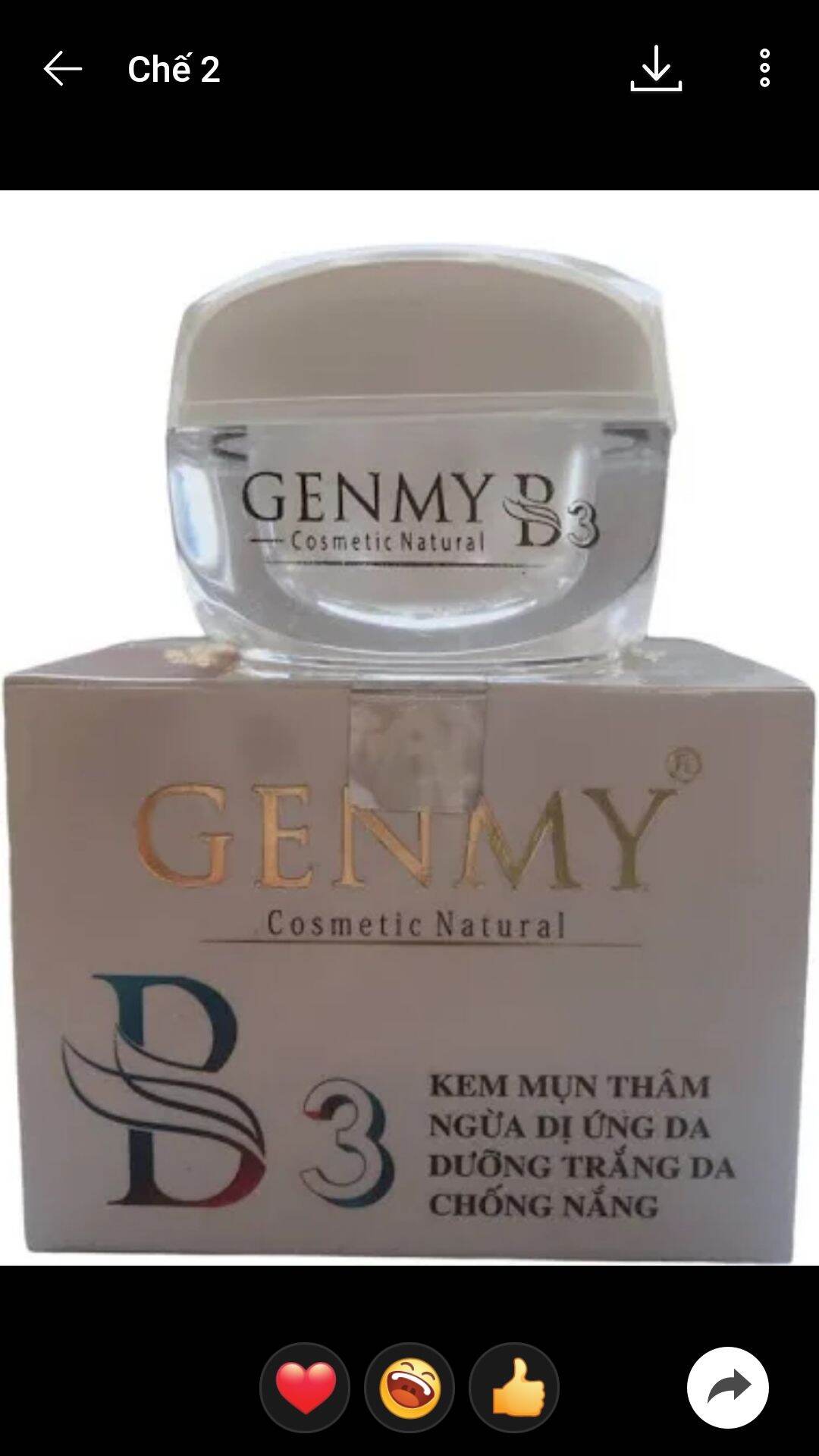 Genmy B3 mụn thâm trắng da chống nắng 35g