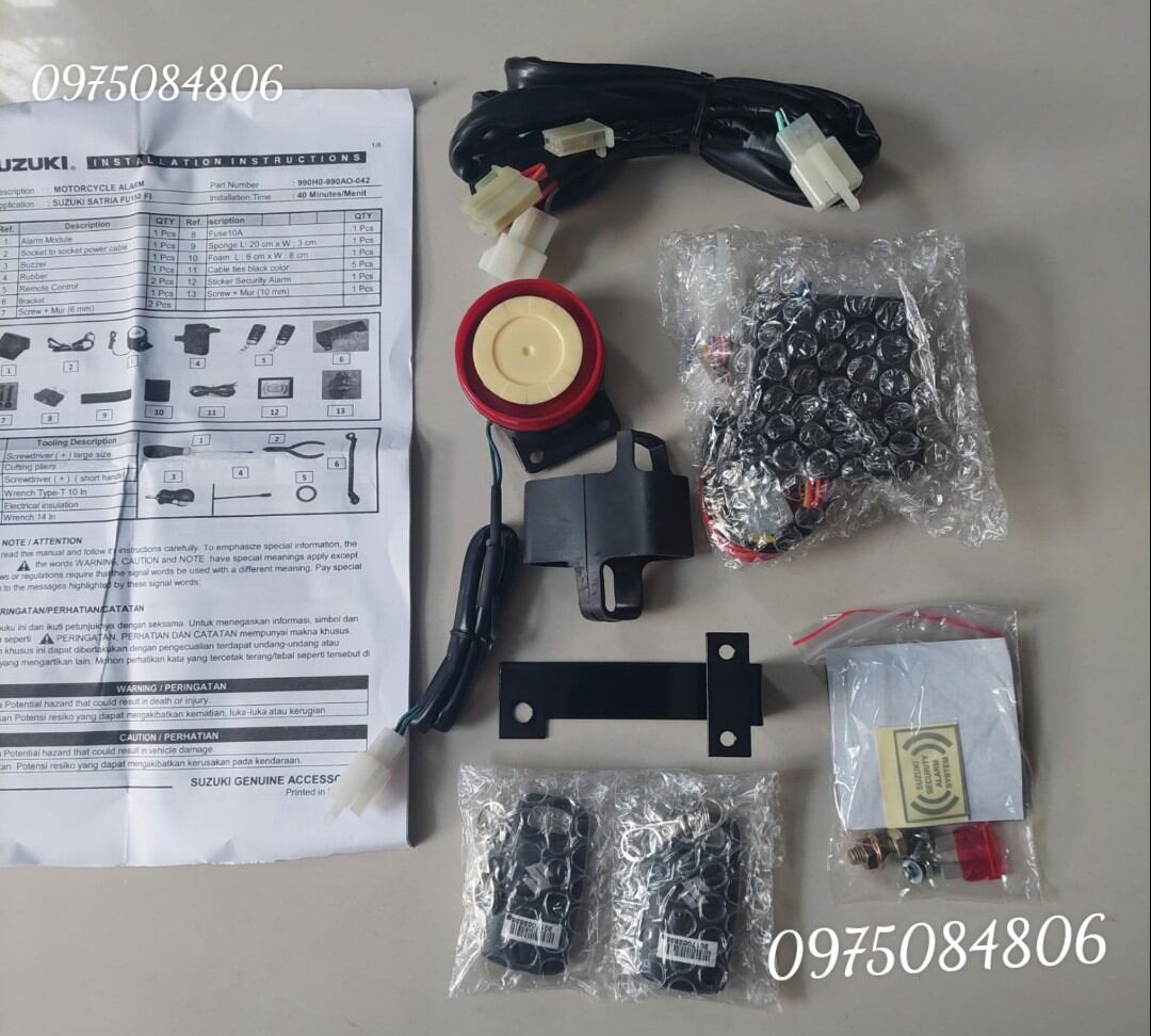 Bộ chống trộm suzuki chính hãng
