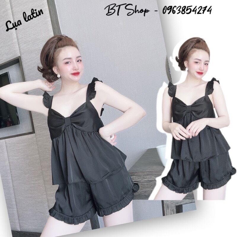 Sét bộ đùi lụa tay cánh tiên.
