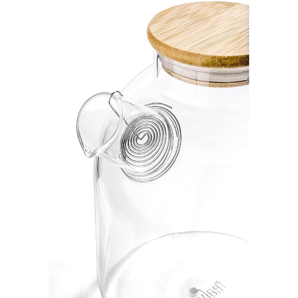 Bình thủy tinh nắp gỗ 1600ml