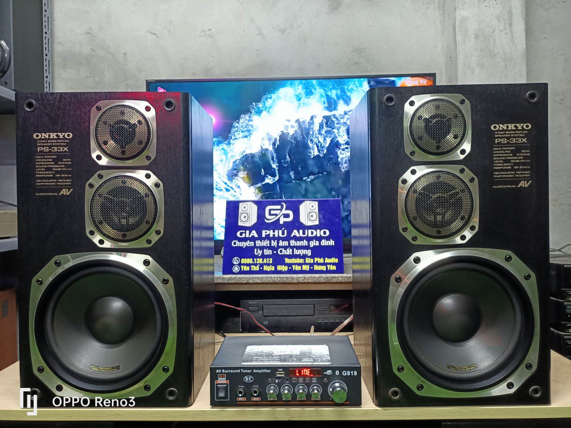 ONKYO オンキョー スピーカー PS-33X 3way basr AV ONKYO オンキョー スピーカー PS-33X 3way basr AV