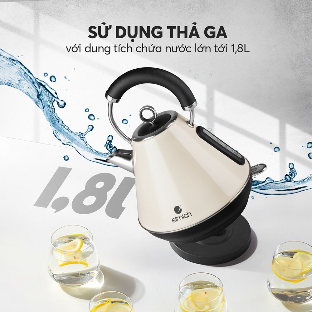 Ấm đun nước siêu tốc Elmich 1,8L KEE 1778 Mẫu mới nhất