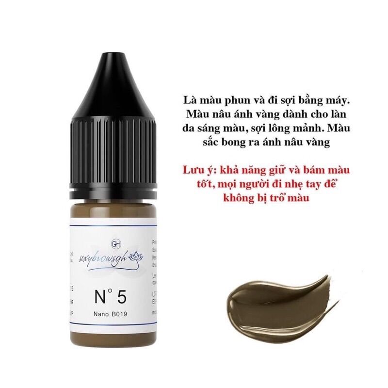 MỰC GH SEXYBROW PHUN XĂM ĐI SỢI