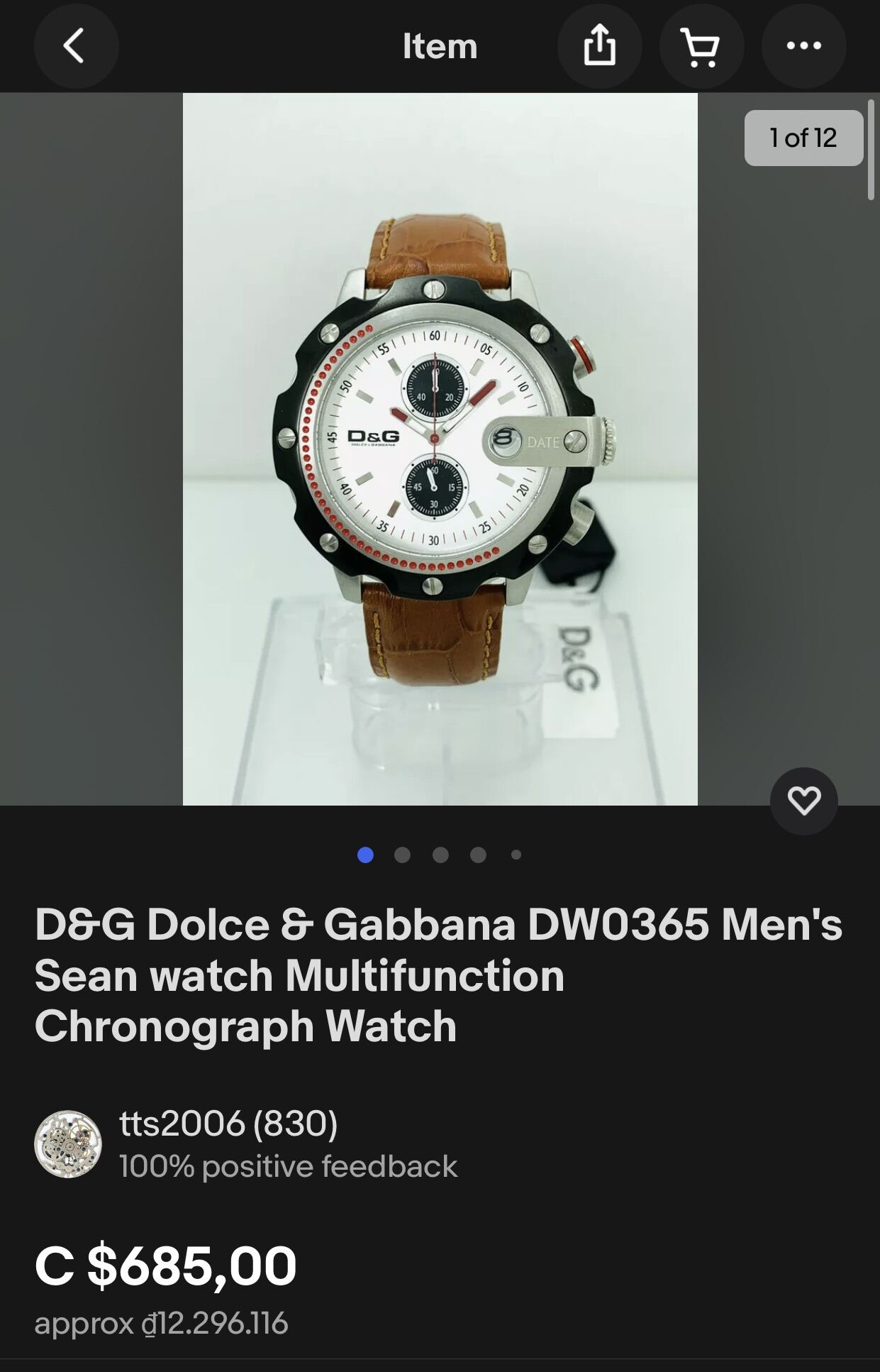 D&G nam size 47mm