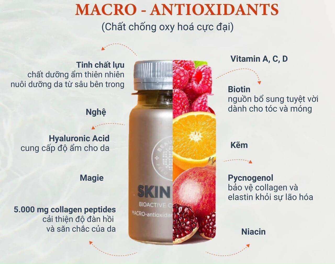 Nước uống bổ sung collagen đẹp da chống lão hóa skin shot - hộp và set liệu trình - xuất xứ tây ban nha